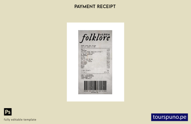 lista para imprimir plantilla de cheque de pago del álbum folclórico